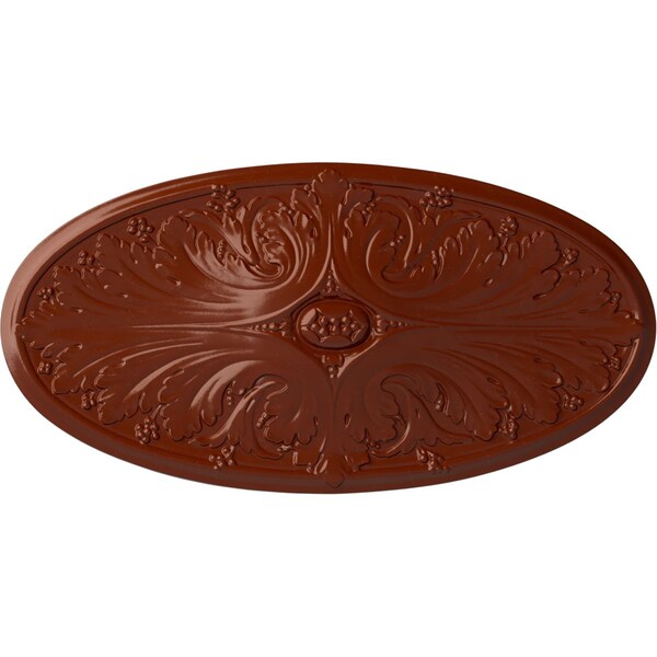 Ekena Millwork Madrid Ceiling Medallion, Hand-Painted Firebrick, 24 3/4"W x 12 1/2"H x 1 3/4"P CM24X12MAFIF - main